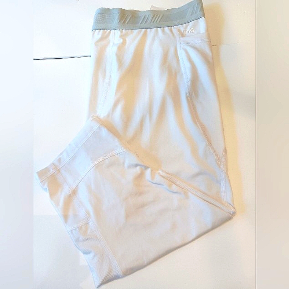DSG Men's Compression Tights White 3/4 Length Size 2XL